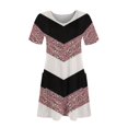 thumbnail image 4 of kytmyeq Women's Fashion Casual Printed With Pockets Bohemian Beach V-Neck Short Sleeve Dresses, 4 of 5