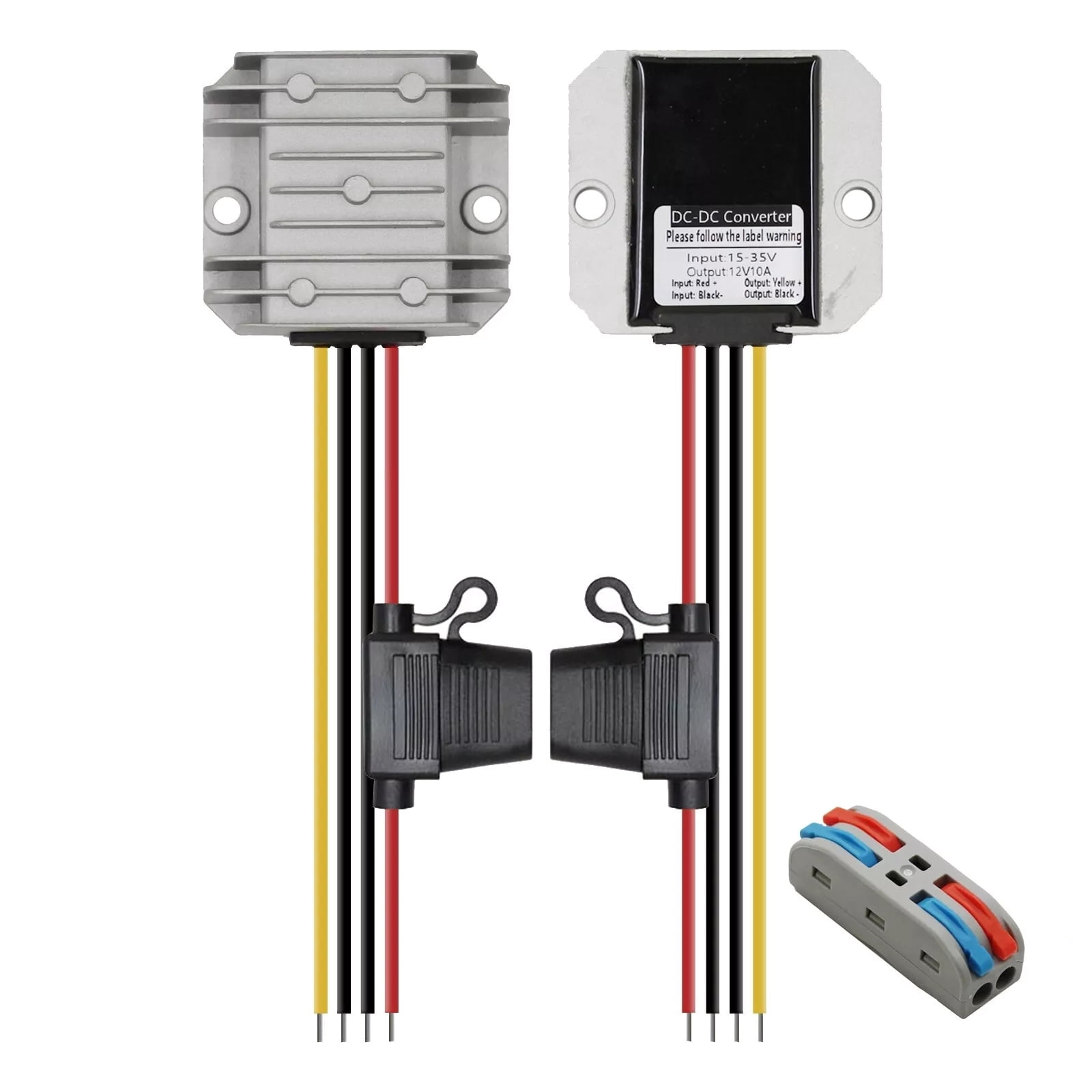 CSYANXING Battery Adapter to 12V Step Down Converter 10A 100W with Voltage Regulator and Fuse Protection DIY for Dewalt