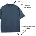 thumbnail image 4 of Men's Oversized Heavyweight Cotton Crew Neck Short Sleeve Tshirts Loose Fit Tops (S-3XL), 4 of 7