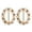 E, variant on 1 Pair Alloy T-shirt Clips Clothes Buckles Top Rings Flower Butterfly Shape Anti-slip Anti-rust Faux Pearl Decor T-shirt Knot Fasteners