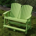 thumbnail image 3 of Wildridge Heritage Double High Adirondack, Lime Green - All-Weather Recycled Plastic Furniture for Patio, Deck, Lawn, 3 of 4