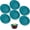 Turquoise, variant on Ware Replacement Lids for - 1 Cup Storage Bowl Covers, BPA Free Plastic Lids for Pyrex 7202, Anchor Hocking (6 Pack, Turquoise Blue Red) - Containers NOT Included