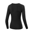 thumbnail image 2 of Kozart Women's Compression Long Sleeve Yoga Tight Tops Shirt Running Workout Tee, 2 of 2