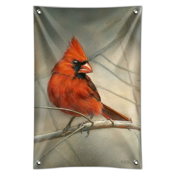 Cardinal Red Bird on Tree Branch Home Business Office Sign