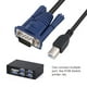 thumbnail image 4 of Cable de interruptor KVM USB 2,0 de 1,5 M, Cable multifuncional conveniente para ordenador PC, 4 of 8