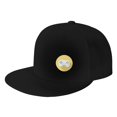 thumbnail image 1 of DouZhe Cap Casquette Flat Brim Snapback, Console de Jeu Gamer Imprime Réglable Noir Adulte Baseball Cap, 1 of 6