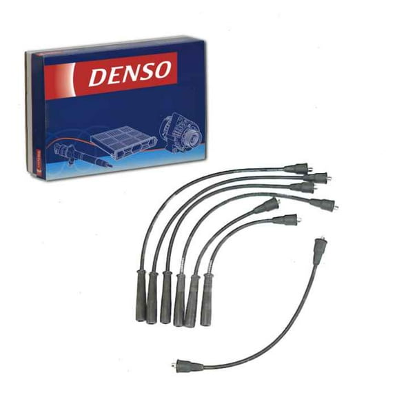 DENSO Spark Plug Wire Set compatible with Toyota Land Cruiser 3.9L 4.2L L6 1967-1980