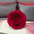 thumbnail image 3 of JWH 3D Round Handmade Decorative Handmade Valentine Flower Throw Pillow Covers with insert for Couch Bed Living Room Chair Bedroom 14 Inch Red, 3 of 10