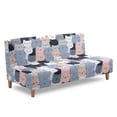 thumbnail image 3 of SCRAWLGOD Cartoon Cats Print Sofa Cover Stretch Washable Sofa Bed Slipcovers Armless 1 Piece Couch Cover with Elastic Bottom for Living Room, 3 of 9