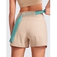 thumbnail image 4 of CRZ YOGA Women's Lightweight Hiking Shorts 4'' Stretch for Athletic Summer Travel Outdoor Golf with Zip Pockets, 4 of 5