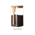 thumbnail image 2 of Tarro De Cristal Transparente Para Granos De Café, Tarro De Almacenamiento Práctico Con Cuchara, Tapa De Madera Para Condimentos, Cocina De Té Yuarrent HA024746-00, 2 of 5