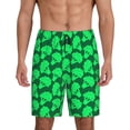 thumbnail image 1 of Fotbe Green Broccoli Pantalones Cortos de Pijama para Hombre, Ropa de Dormir, Pantalones de Pijama Cortos para Hombre-X-Large, 1 of 6