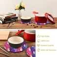 thumbnail image 6 of SKYSONIC 2Pcs Trivet Pot Holder, Winter Snowman Round Woven Potholders Set Cotton Braided Hot Pads Coasters Table Mats for Cooking and Baking, 6 of 7