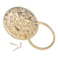 thumbnail image 2 of Manija de anillo de puerta antigua, aldaba de puerta de latón, accesorios de Hardware para puerta de patio, 2 of 8