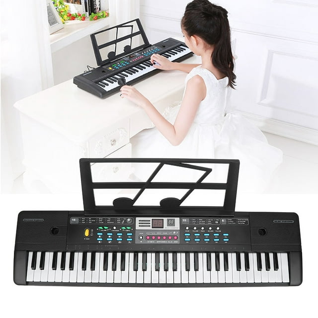 10 Rhythms 61 Keys Electronic Keyboard, Children Keyboard, For Beginner For Home For Student For School EU Plug 110 - 240V,US Plug 110 - 240V,Universal USB Power Supply