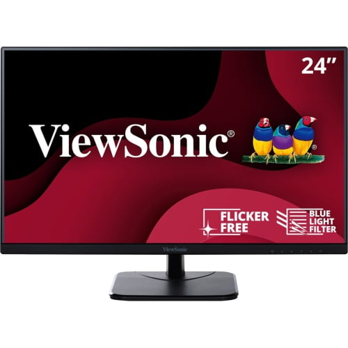 ViewSonic VA2456-MHD 24" Frameless IPS 1080p Monitor with HDMI DisplayPort and VGA "puts for Home and Office