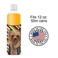 thumbnail image 4 of Yorkie Candy Cane Holiday Christmas Ultra Hugger for slim cans, 4 of 6