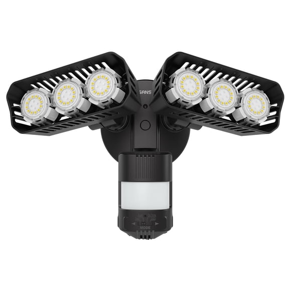 Luz de inundación exterior SANSI 38W 5000LM con sensor de movimiento IP65