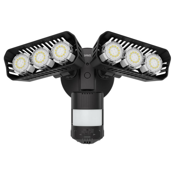 Luz de inundación exterior SANSI 38W 5000LM con sensor de movimiento IP65