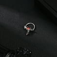 thumbnail image 4 of QQTDFG 1 Pc Stainless Steel Nose Ring CZ Opal Heart Septum Piercing for Women Jewelry-Style 3, 4 of 6