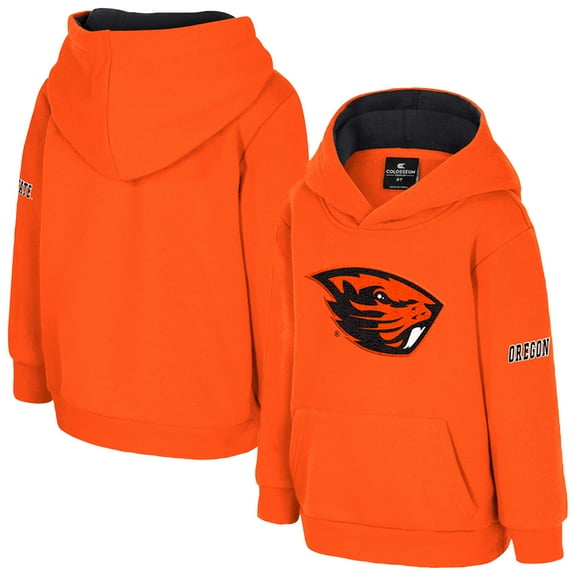 Toddler Colosseum  Orange Oregon State Beavers Big Logo Volume Fleece Pullover Hoodie