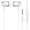 white, variant on In-ear Earbuds 2 Color Optional 3.5mm Wired Earphone With Mic Accessories