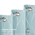 thumbnail image 5 of Deconovo Silver Printed Blackout Curtains - 2 Panels, Wave Dots Pattern, Grommet Top, 52"x108", Thermal Insulated Drapes for Bedroom & Living Room, Sky Blue, 5 of 8
