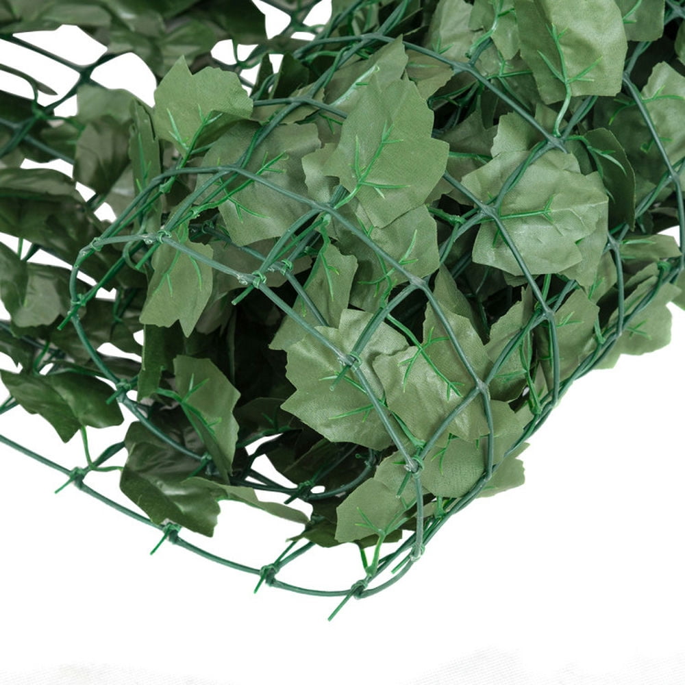 Spaco 40 x 95 inch Faux Ivy Leaf Decorative Privacy Fence, Privacy Fence with Tightly Attached Leaves, Simulated Green Vine Privacy Fence for Indoor and Outdoor, Green