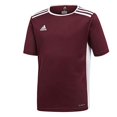 thumbnail image 1 of adidas Boys' Entrada Jersey, Maroon/White, X-Small, 1 of 5