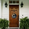 thumbnail image 3 of TX USA 12in Reversible Black Welcome Hanging Sign for Front Door Decor - Rustic Door Hangers, 3 of 8
