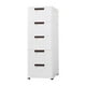 thumbnail image 4 of Gabinete para armario, oficina, archivador rodante de 5 cajones, armario con 4 ruedas giratorias, gabinete con ruedas para sala de estar y hogar, 4 of 9