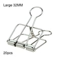 thumbnail image 4 of stanreset 1/2/3 20 Pieces Metal Paper Clip Anti-rust Unfading Solid Color Replacement Home Office File Examination Papers Clips Silver 32mm 1 Pc, 4 of 6