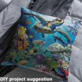 thumbnail image 2 of Manfei Cute Sea Turtle Fabric by the Yard (5 Yards) for Kids Boys Girls, Funny Underwater World Decorative Fabric by the Yard, Ocean Fish Sewing & Crafting Fabric, 2 of 6