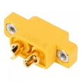 thumbnail image 3 of Mgaxyff 10Pcs Male Plug Connector XT60E1-M Mountable Brass Gold Plated Heat Resistant Nylon Shell Wire Connector,XT60E1-M Connector,Mountable XT60E-M Plug Connector, 3 of 8