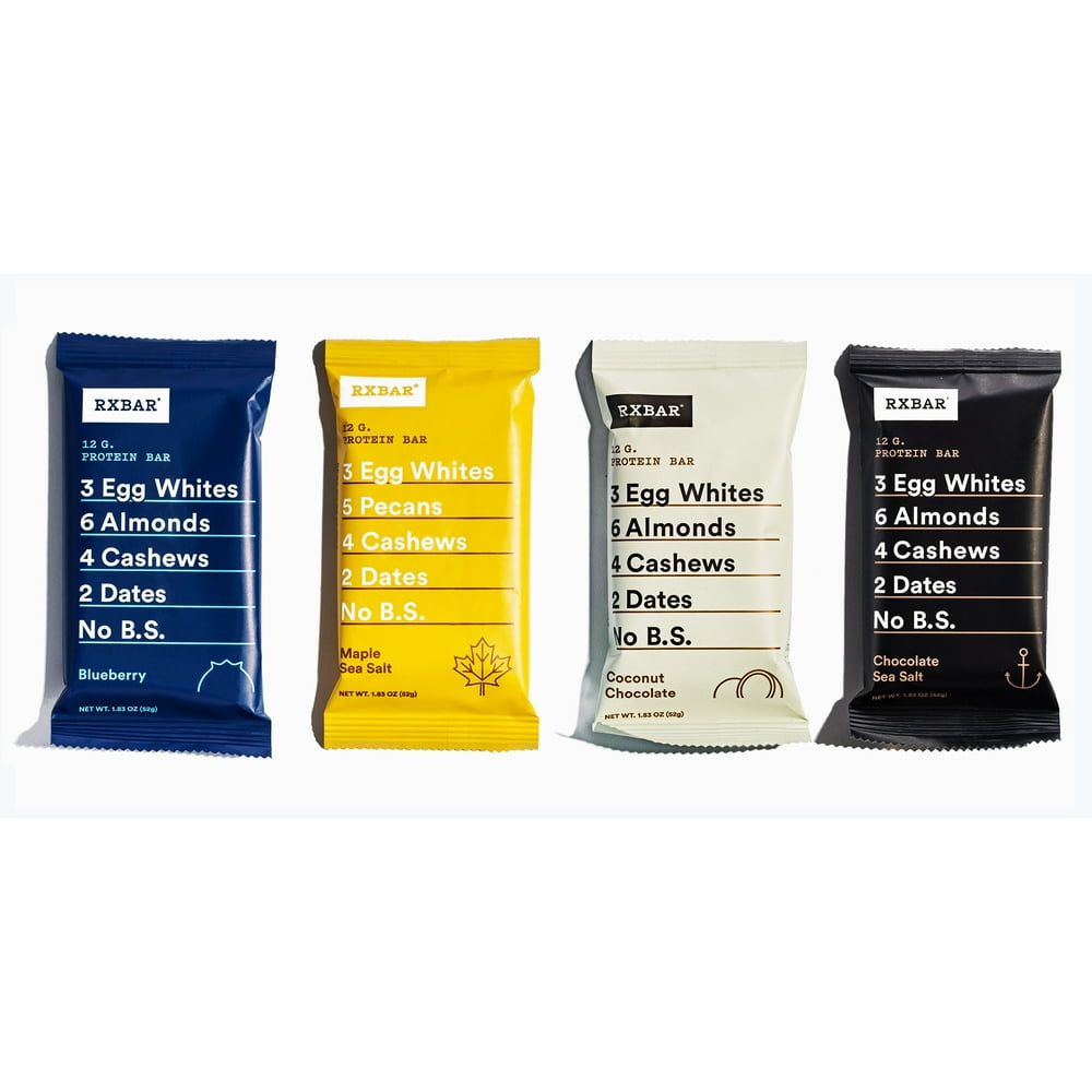 RXBAR Protein Bar, Variety Pack, 12g Protein, 12 Ct