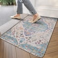 thumbnail image 3 of Boho Light Blue Country Rug with Vintage Pattern Door Mat 30 X 17 Inch Welcome Doormat Indoor Outdoor Entrance Floor Mat Non Slip Spring Summer Decor Rubber Mats, 3 of 6
