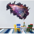 thumbnail image 5 of Pegatina de pared brillar 1 pieza de planetas 3D 50*70cm, 5 of 5