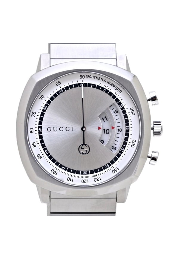 Pre-Owned GUCCI Grip Chronograph YA157302 Watch 157.2 Stainless Steel Men's 130159