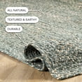 thumbnail image 3 of nuLOOM Hand Braided Otelia Denim And Jute Area Rug, 6' x 9', Otelia Green, 3 of 9