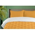thumbnail image 4 of Ambesonne Orange Duvet Cover Set, Ink Drawn Citrus Fruit Art, Queen, Pale Orange and Paprika, 4 of 6