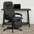 thumbnail image 2 of Flash Furniture Robert High Back Black LeatherSoft Executive Reclining Ergonomic Swivel Office Chair with Arms, 2 of 13