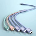thumbnail image 3 of líneas de carga tipo c largas para arrastrar cinco cables de datos Android de carga rápida para Apple Huawei Glory OPPO, 3 of 5
