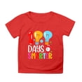thumbnail image 4 of Gunia Toddler Boys Girls T-Shirts 100 Days Smarter Boy And Girl Fashion Casual Print Crewneck Loose Short Sleeve Cosy Tee Shirts Tops 4-5 Years, 4 of 4
