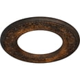 thumbnail image 3 of Ekena Millwork 13 3/8"OD x 7 1/2"ID x 3/4"P Blackthorn Ceiling Medallion (Fits Canopies up to 7 1/2"), Hand-Painted Rust, 3 of 6