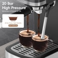 thumbnail image 2 of WHALL 20 Bar Espresso Machine, Touch Screen Coffee Maker with Milk Frother Steam Wand, Custom Coffee Volume, 1500W, 1L Removable Water Tank, 2 of 7