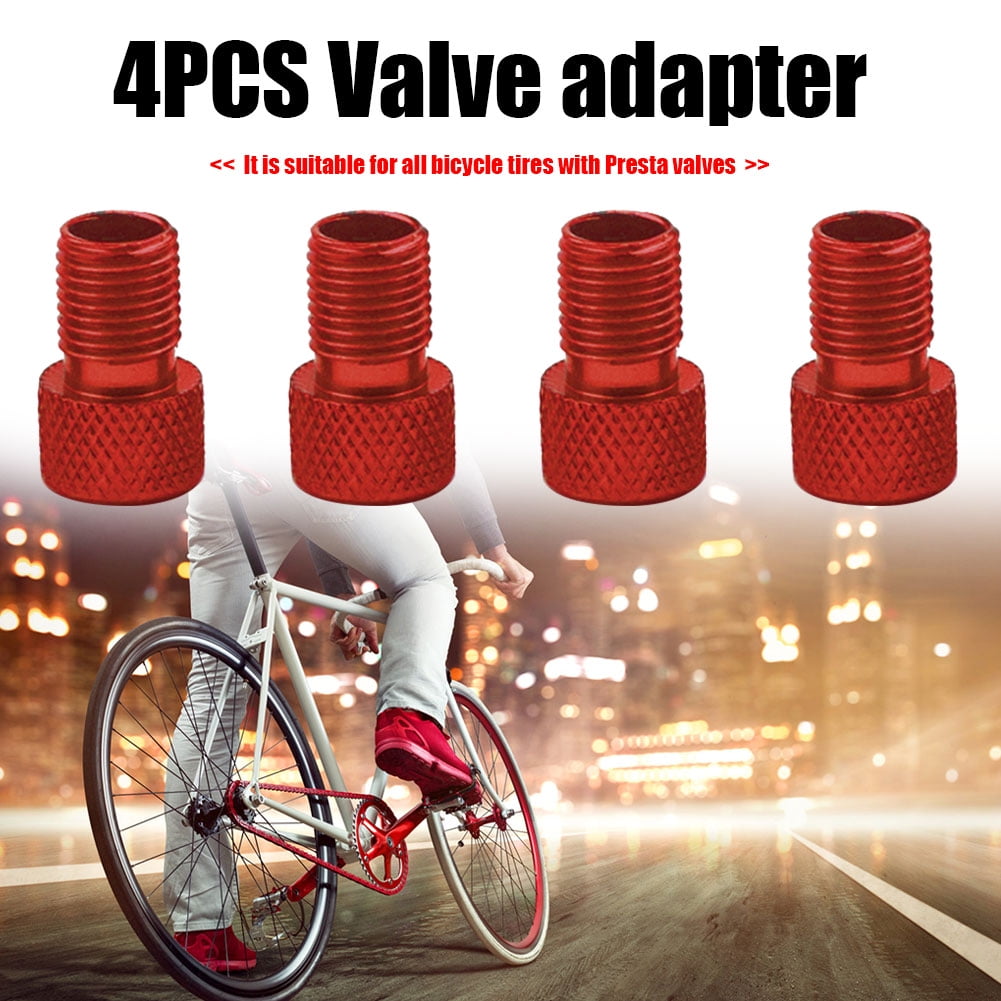K2 4pcs Presta to American Bicycle Valve Adaptor Aluminum Pump Air Compressor  K2B 