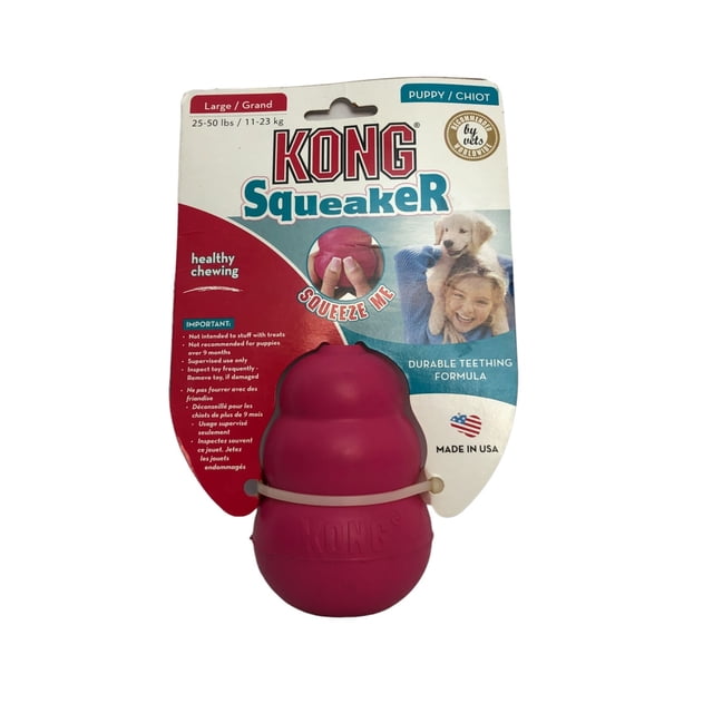 Juguete para Perro Kong Squeaker con caucho suave y sonido