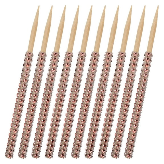 GOOHOCHY Festival Supplies 10Pcs Candy Sticks Rose Gold for Christmas and Party Receptions