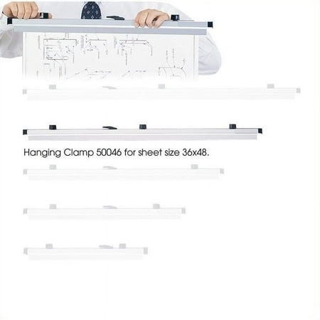 UPC: 0073555500400 | Safco 36  Metal Hanging Clamp for 36  x 48  Sheet (Set of 6)