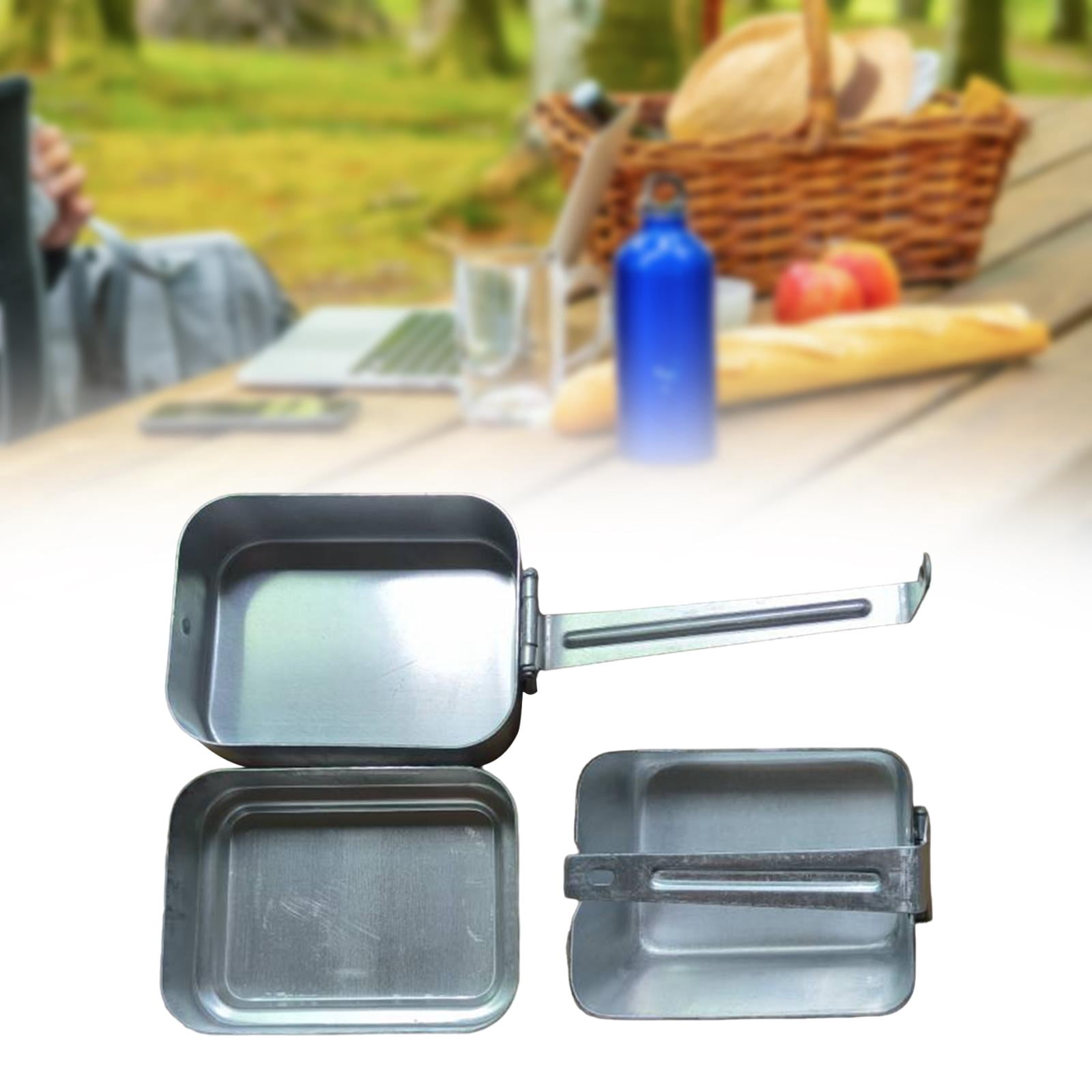 Fiocias Aluminum Bento Box Reusable Crack Resistant Lunchbox for Work Camping Picnic
